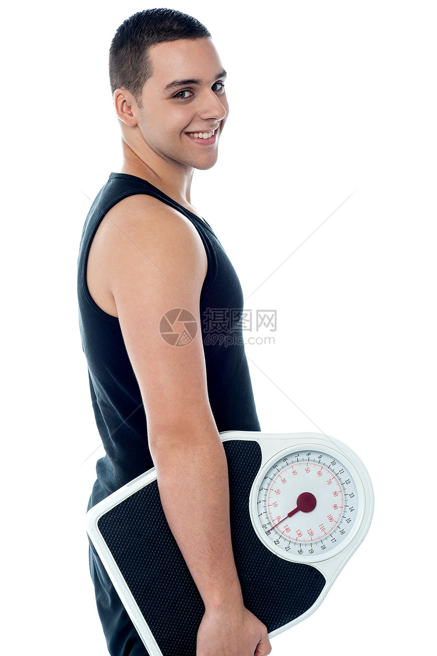 体重称重的适合体格的人图片