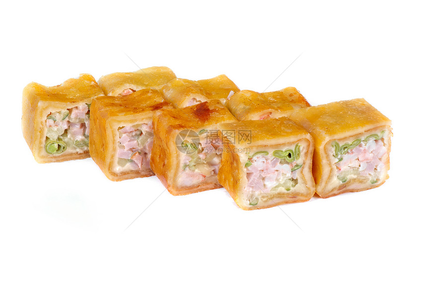 煎饼寿司卷图片