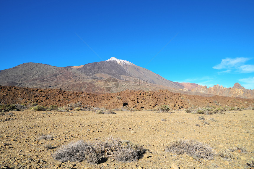 沙漠景观荒野地平线旅行干旱土地火山岩石全景峡谷图片