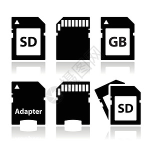 毫克SD 内存卡 适配图标集设计图片