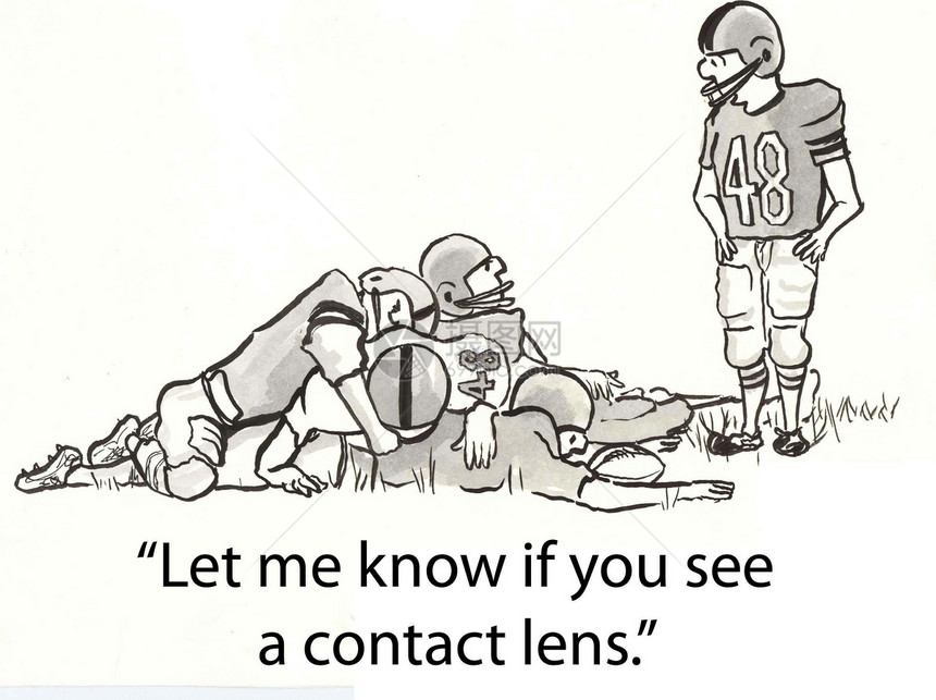 足球运动员运动镜片眼科玩家验光医生漫画验光师考试图片