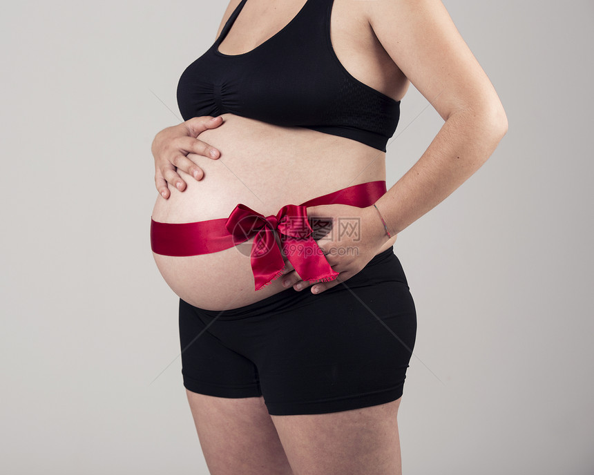 怀孕妇女皮肤身体母性礼物丝带婴儿家庭生活女性母亲图片
