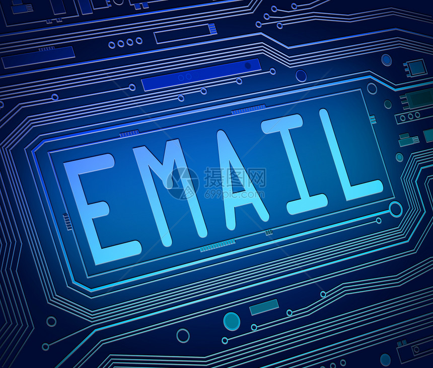 电子邮件概念通讯互联网打印技术计算数据电路板邮件送货网络图片