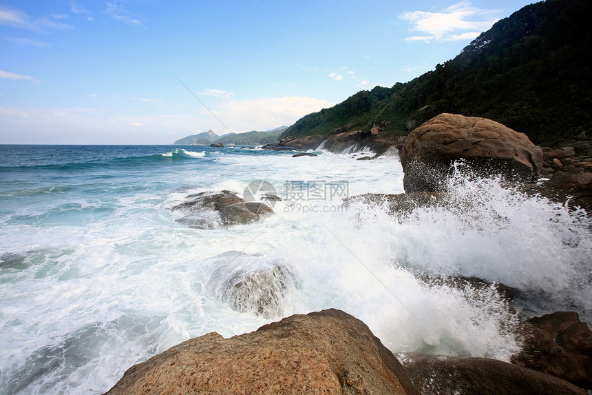 海滩伊莱哈大巴比锡尔地方海岸线目的地波浪海洋地标旅行热带图片