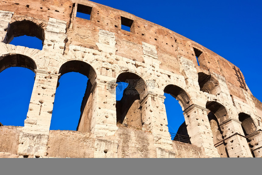 罗马的巨集柱子旅游竞技场蓝色体育场纪念碑地标剧院废墟建筑学图片
