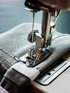 缝纫机工厂爱好棉布服装生产工艺工具金属拼接维修制作高清图片素材