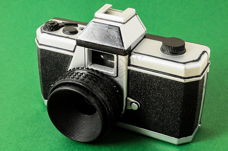 高级35毫米塑料玩具照相机胶片摄影机摄影照片相机背景图片