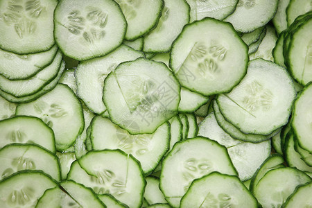 黄瓜食物健康蔬菜营养水果水样绿色沙拉背景图片
