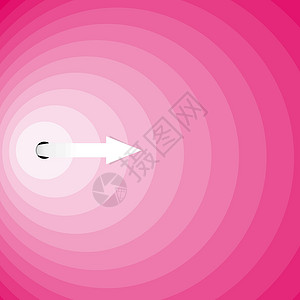 粉色插图箭头箭头概念阴影预言白色进步领导插图商业外表领导者圆圈设计图片