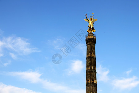 Berli 的观光历史旅行建筑市中心雕像吸引力首都城市柱子背景图片
