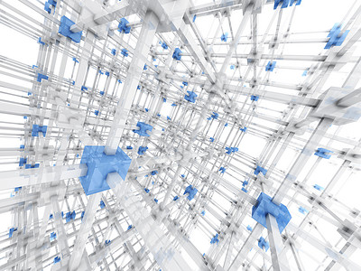 格里组织力量局域网公司技术渠道矩阵一体化插图网络背景图片