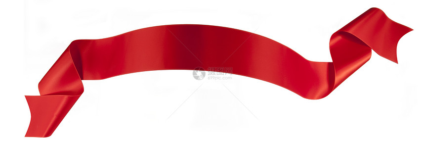 红丝带红色滚动乐队曲线收藏标签控制板徽章横幅丝绸图片