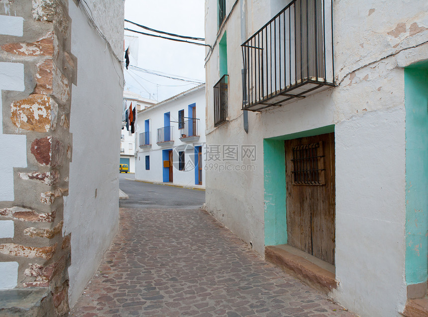 Castellon的Ain村白洗脸西班牙图片