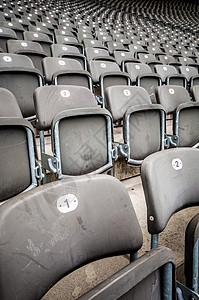 许多席位座位椅子塑料灰色体育场运动民众数字观众背景图片
