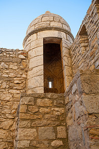莫雷拉在西斯利隆梅斯特拉斯戈城堡堡塔高清图片