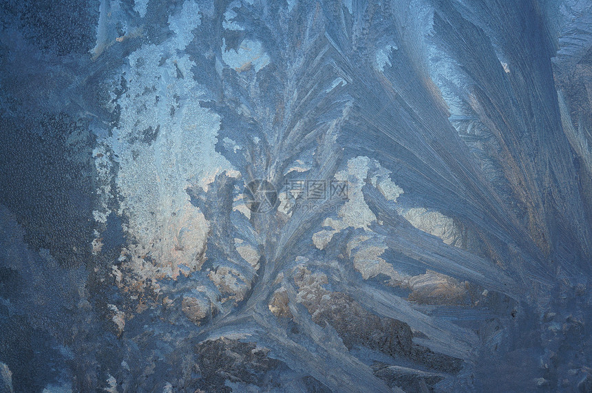 落霜水晶结晶火花墙纸微光玻璃天气蓝色季节冻结图片