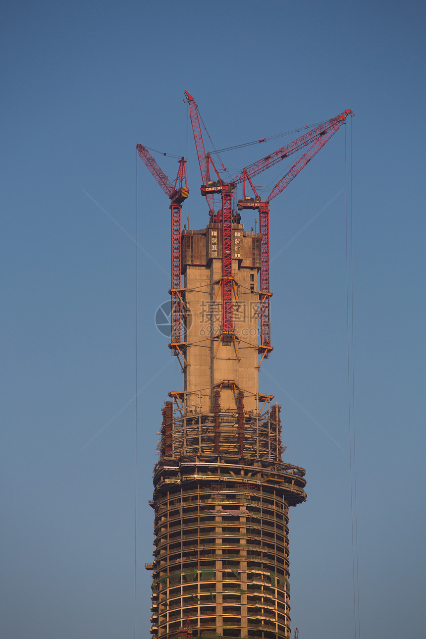 上海正在建造的塔楼或摩天大楼图片