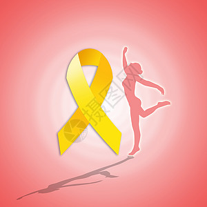 黄色带黄带 有妇女双影带预防疼痛疾病女性治愈治疗子宫药品黄弓医生背景