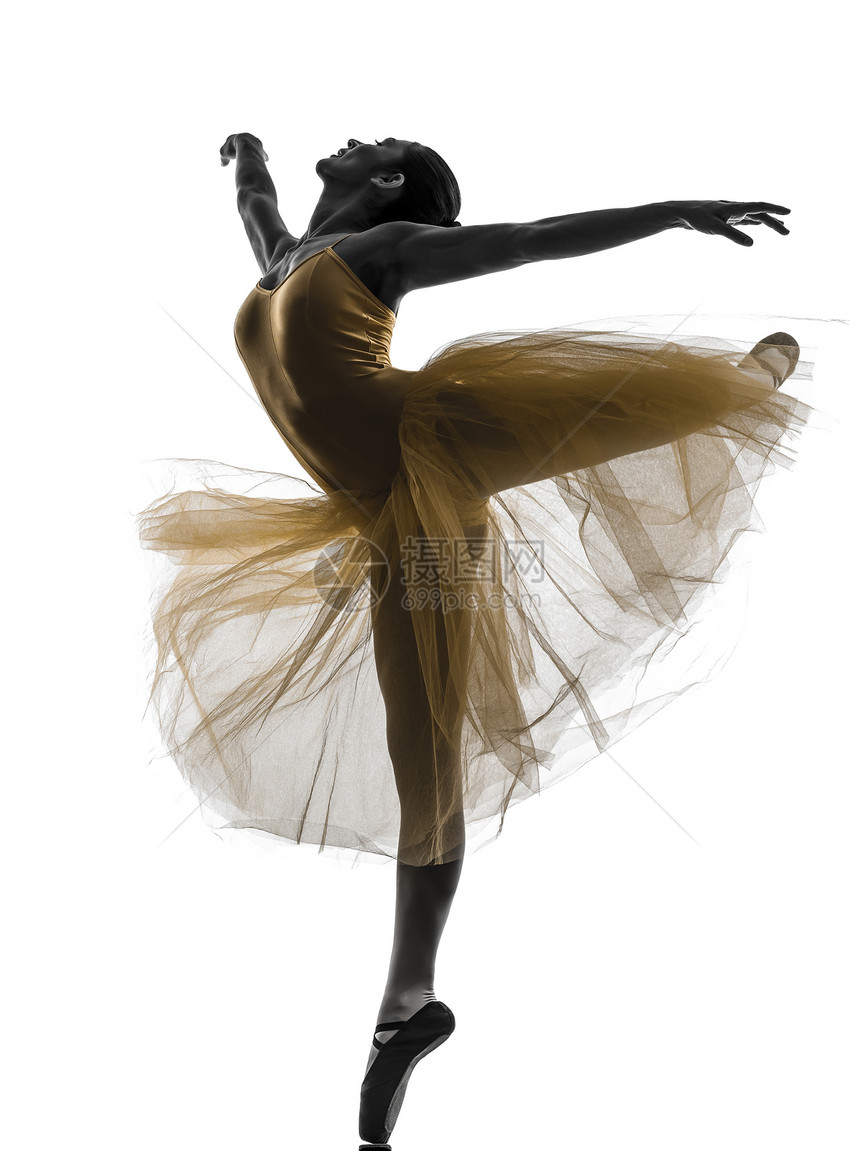 女人芭蕾舞演员芭蕾舞演员跳舞剪影阴影女士黄色成年人舞蹈家女性女孩短裙脚尖足尖图片