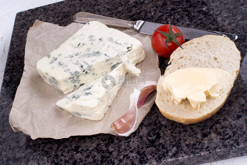 和软奶油蓝色法国奶酪图片