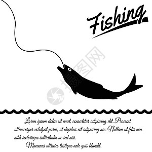 钓鱼比赛素材渔船海报插画