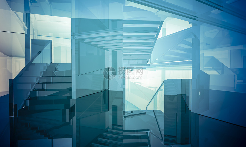 空办公室 有列和大窗口 室内大楼玻璃大堂奢华风格房子走廊插图住宅财产房间图片