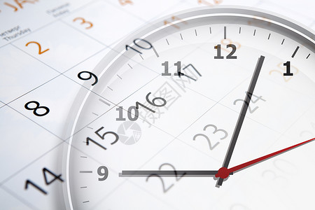 带有天数和时钟数的日历工作表床单时间宏观数字背景图片