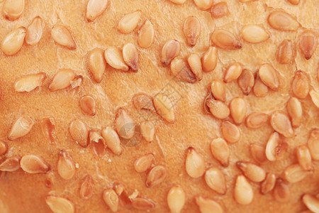 带芝麻种子的盆子营养面包早餐向日葵小吃粮食饮食小麦美食脆皮背景图片