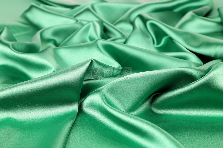 绿色丝绸床单粉色织物衣服编织蓝色窗帘材料图片