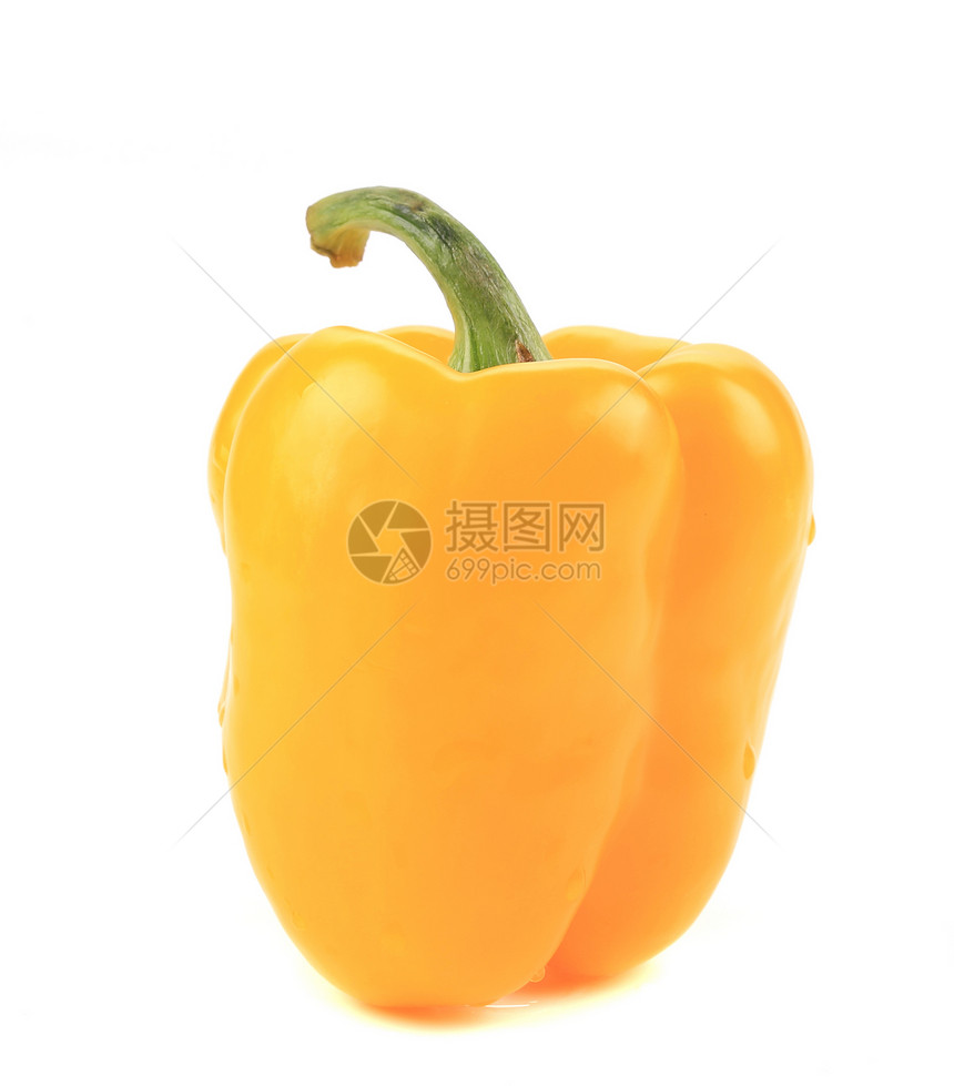 甜蜜的黄胡椒摄影绿色食物黄色宏观美食水平白色胡椒蔬菜图片