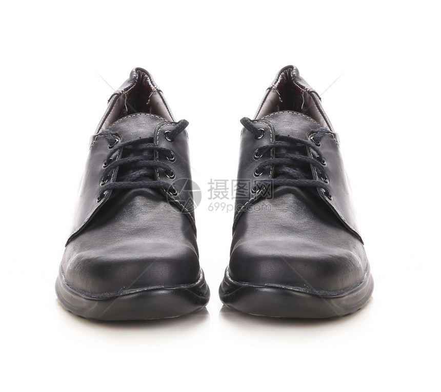 冬季黑靴运动蕾丝黑色崎岖针脚鞋带白色工作衣服鞋类安全图片