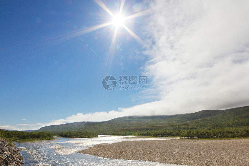 Tundra 景观海滩荒野太阳土地地平线晴天场景公园风景苔原图片