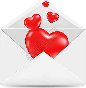信封里的爱邮政美丽的高清图片