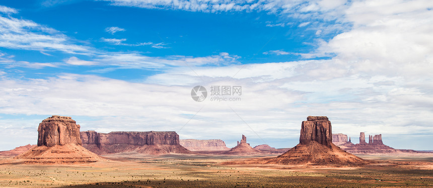 古迹谷岩石峡谷纪念碑沙漠土地公园地平线红色橙子蓝色图片