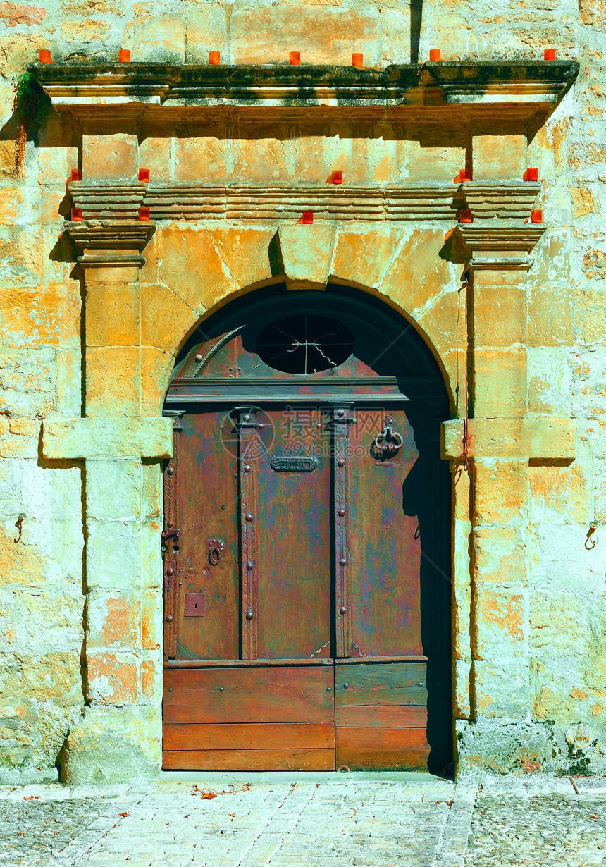 金属门繁荣教会框架文化装饰石墙安全城市乡村风格图片