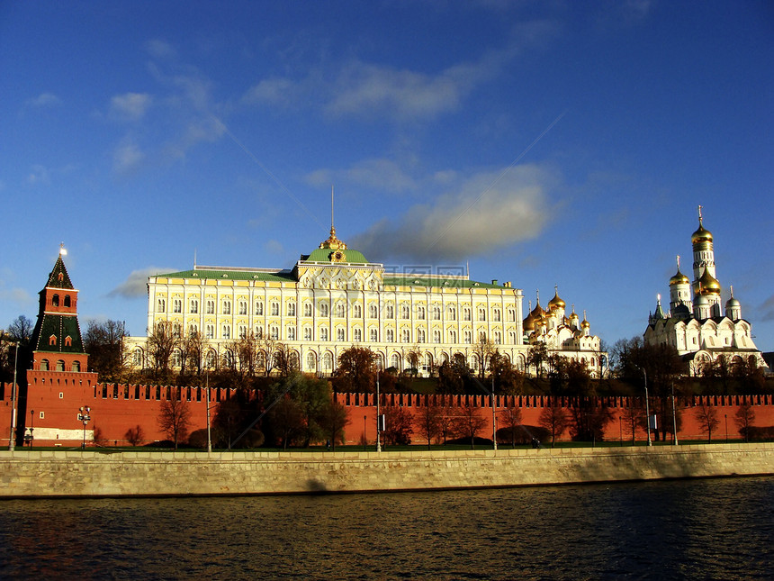 俄罗斯莫斯科克里姆林宫全景纪念馆建筑学天际风景观光大教堂游客纪念碑宗教图片