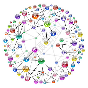粒子圆圈程序图标之间的通信信息Name通讯媒体社会电子邮件圆圈方案互联网图表电脑笔记本背景