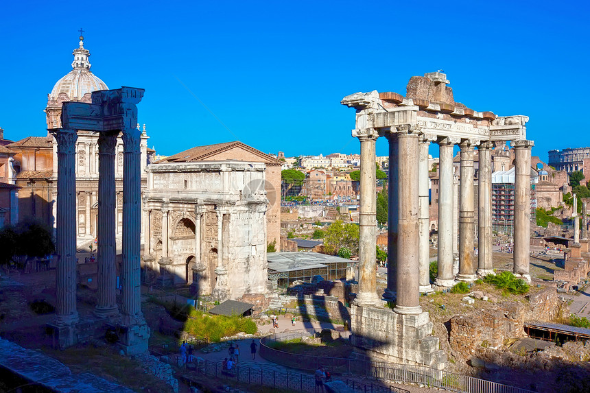 罗马论坛考古学废墟文化建筑学旅游建筑遗产帝国石头柱子图片