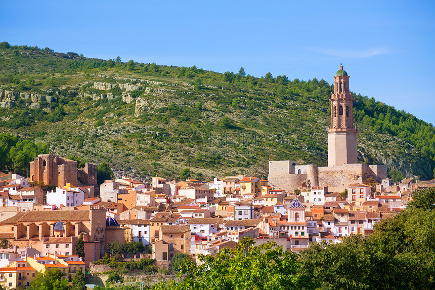 西班牙的村天线村庄石工场景旅行建筑历史石头中音假期景点图片