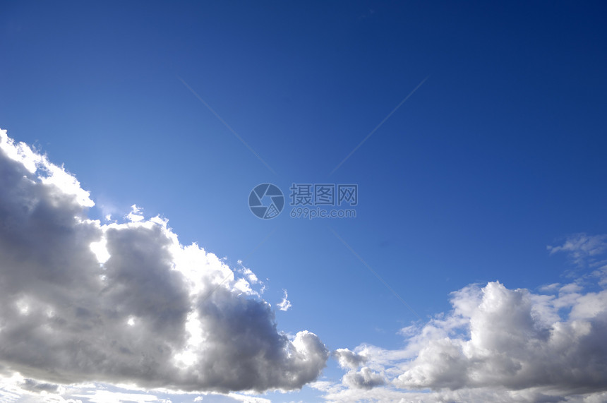 云和蓝天空白色气氛自由天空多云环境气象蓝色天堂风景图片