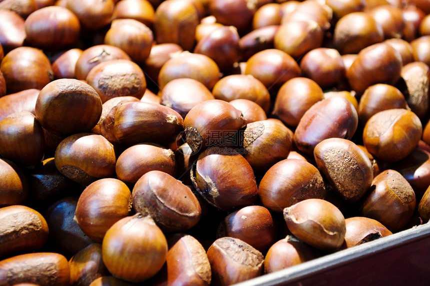 栗子小吃烹饪坚果市场食物棕色白色水果种子营养图片
