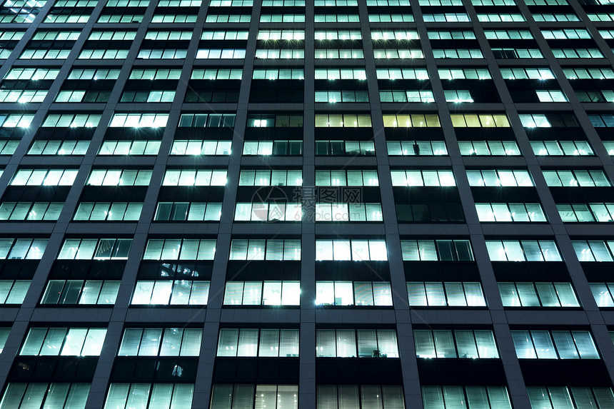 办公楼的表面面建筑物反射玻璃窗户摩天大楼办公室公司景观城市蓝色图片