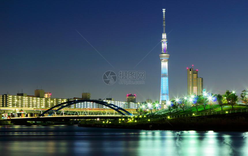 东京墨田风景晴空城市都市景观旅行天空病房甲板图片