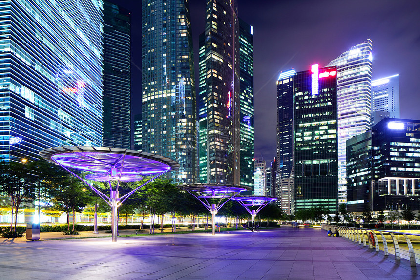 新加坡金融区反射旅行景观中心摩天大楼旅游商业城市码头地标图片