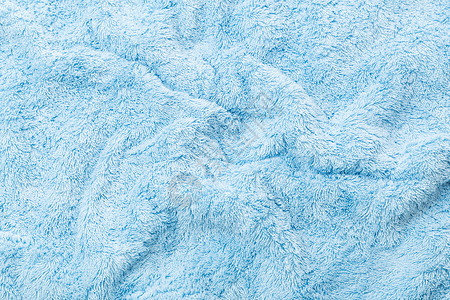 蓝宝石毛巾质织物卫生棉布接缝羊毛淋浴衣服蓝色材料背景图片