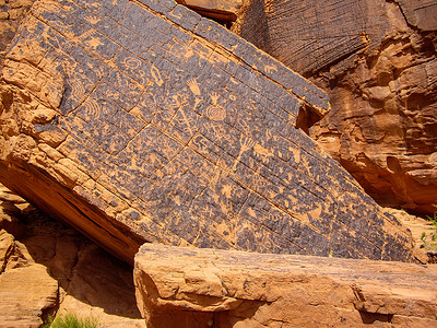 美洲土著土著人Petroglyphs背景图片