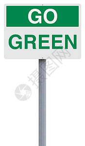 变绿指示牌环境口号环境保护回收生态意识白色环保绿色背景图片