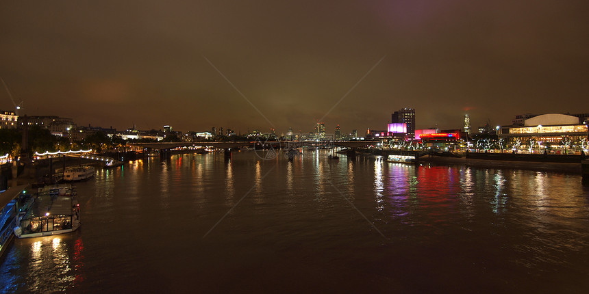 伦敦泰晤士河王国全景图片