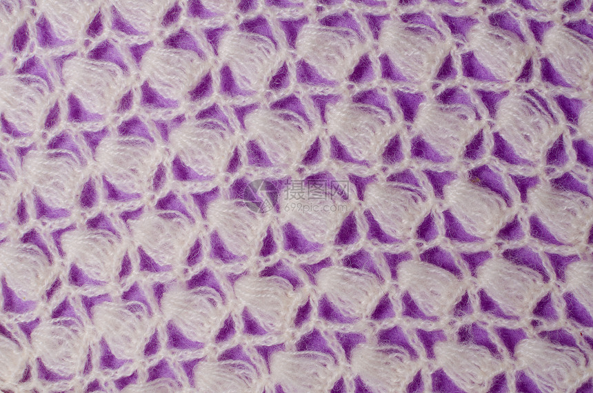 Knit 软件针织画幅白色编织羊毛工艺水平手工纺织品图片