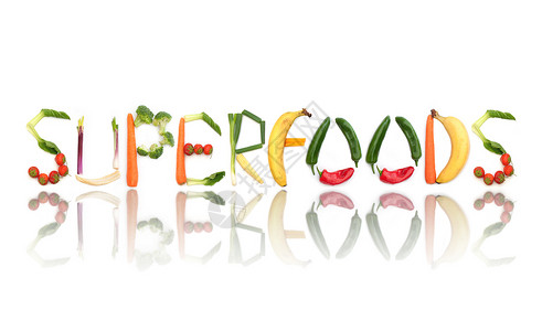 超级食品蔬菜字母食物营养排毒饮食浆果背景图片